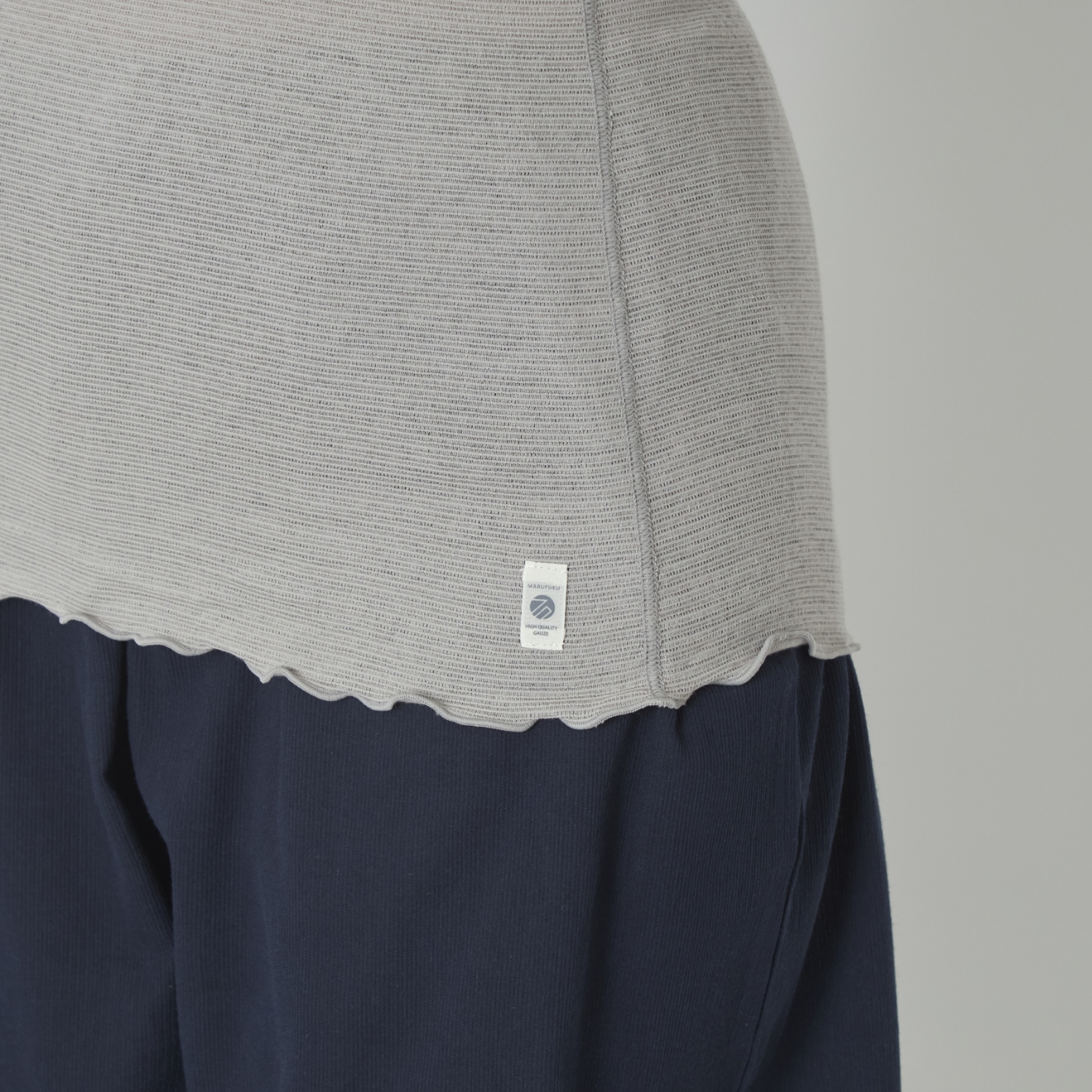 丸福ガーゼ/カップ付無地タンクトップ